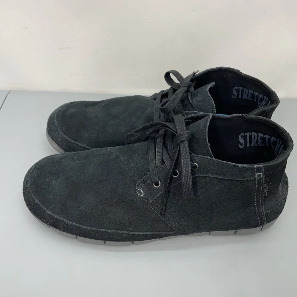 Crocs Stretch Sole Desert Chukka Boots Comfort Hobo Suede Leather Mens 13